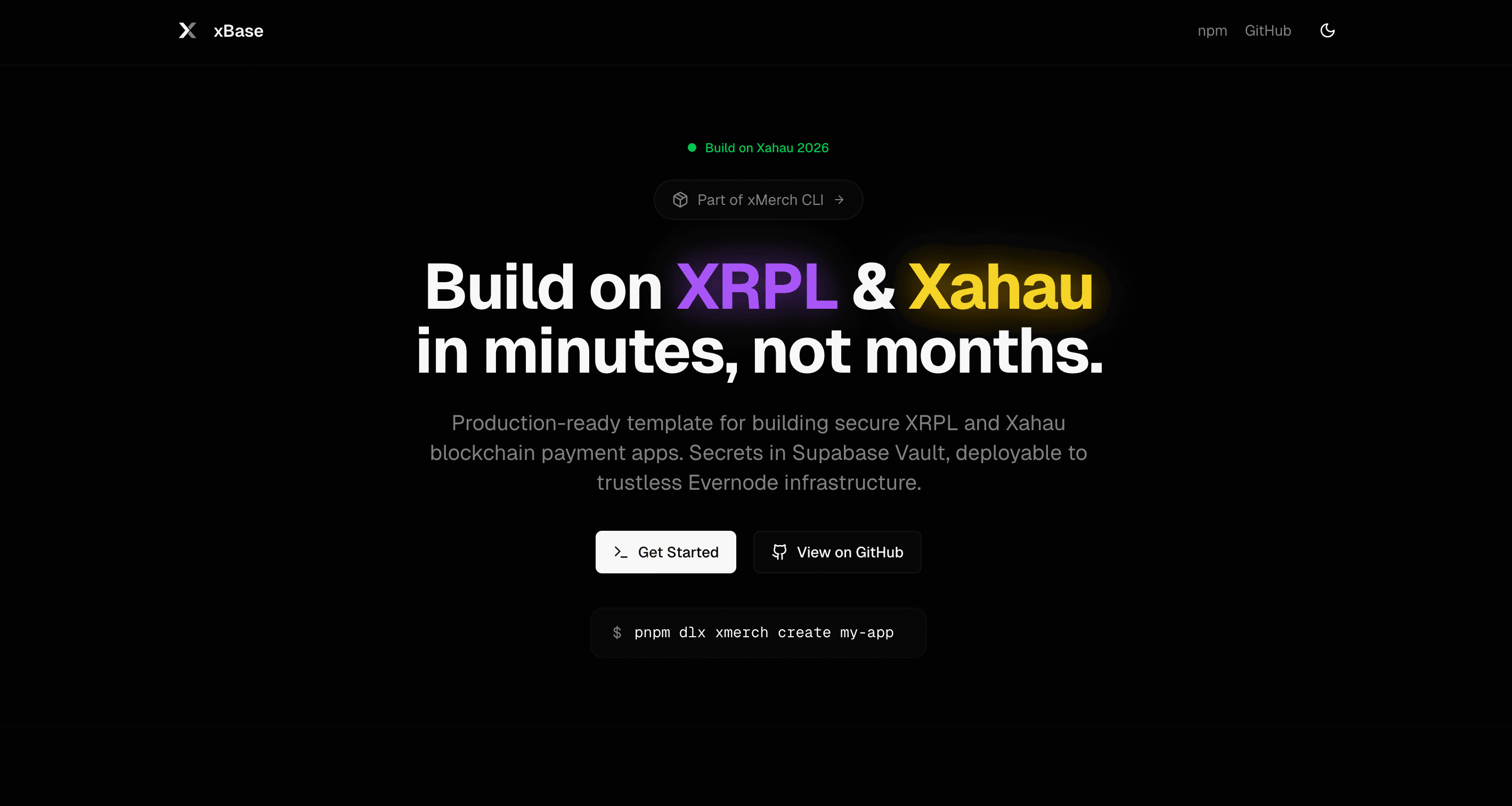 xBase live template screenshot